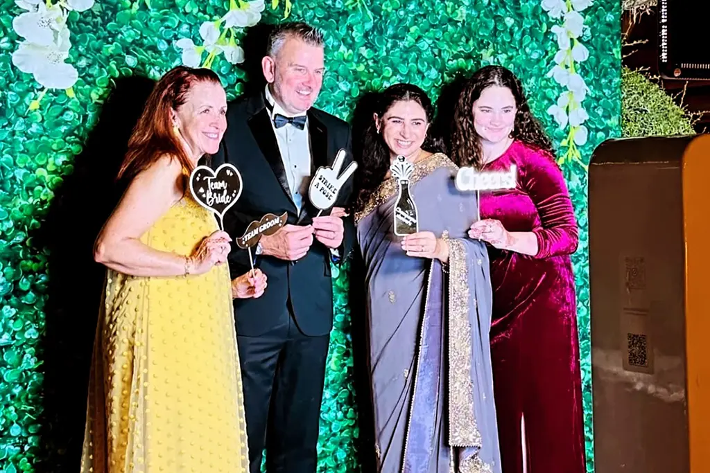 Premium photobooth prints from a corporate event in the UAE