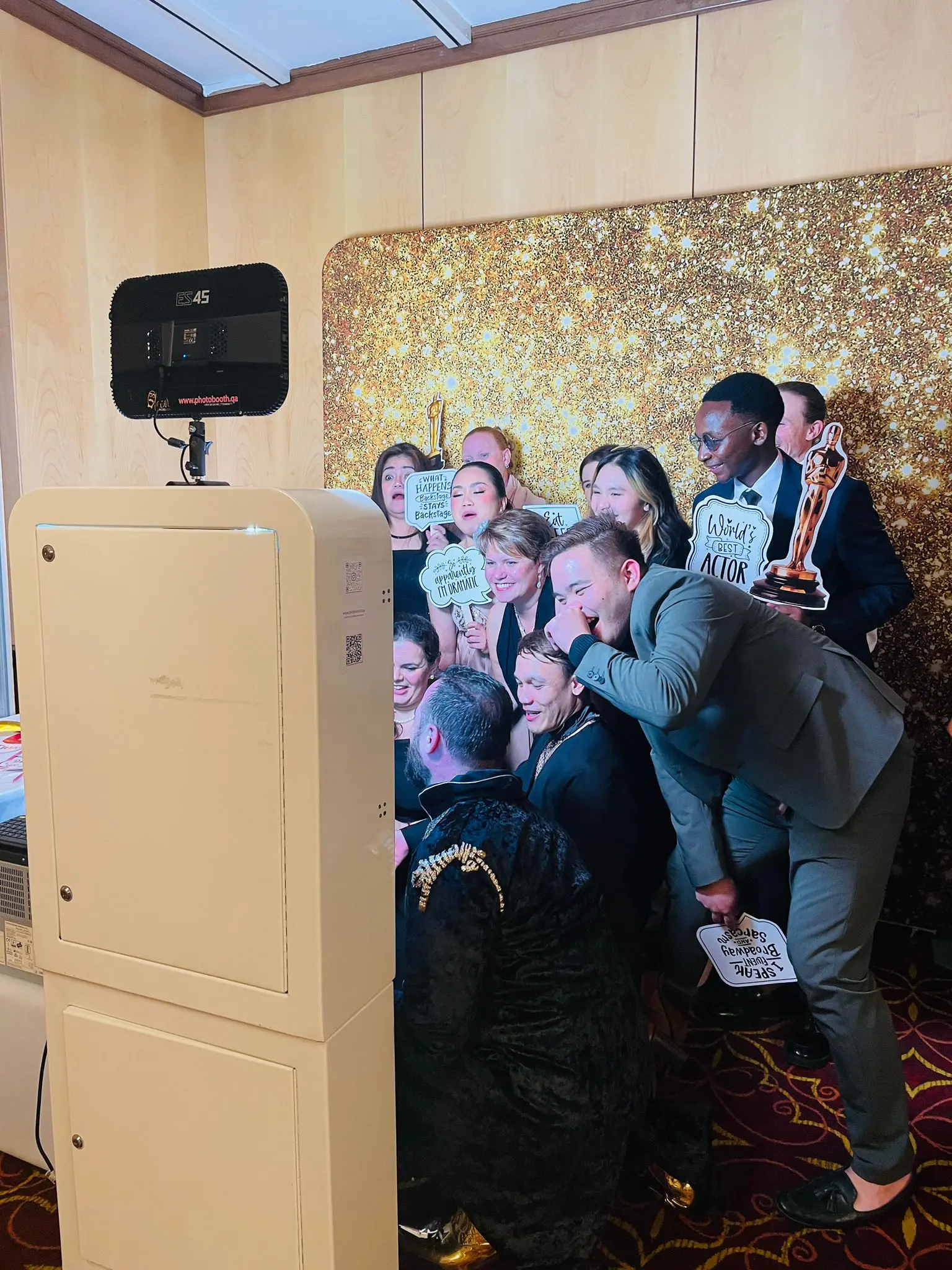 Luxury photobooth experience at a private celebration in Abu Dhabi