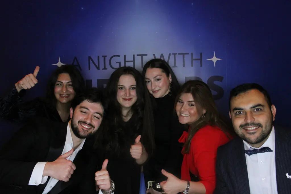 Interactive photobooth moment at a luxury event in Sharjah